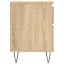 Mesitas noche 2 uds madera ingeniería roble Sonoma 40x35x50 cm by , Nightstands - Ref: Foro24-830675, Price: 73,34 €, Discoun...