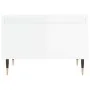 Mesa de centro madera de ingeniería blanco brillo 50x46x35 cm by , Coffee table - Ref: Foro24-830848, Price: 40,17 €, Discoun...