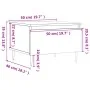 Mesa de centro madera de ingeniería blanco brillo 50x46x35 cm by , Coffee table - Ref: Foro24-830848, Price: 40,17 €, Discoun...