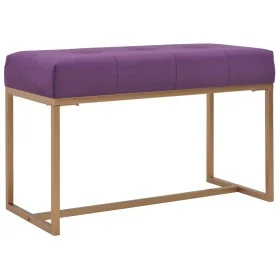 Banco 80 cm terciopelo morado by , Benches for halls and storage - Ref: Foro24-247557, Price: 92,95 €, Discount: %