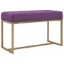 Banco 80 cm terciopelo morado de , Bancos para recibidores y almacenamiento - Ref: Foro24-247557, Precio: 92,95 €, Descuento: %
