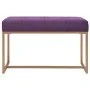 Banco 80 cm terciopelo morado de , Bancos para recibidores y almacenamiento - Ref: Foro24-247557, Precio: 92,95 €, Descuento: %