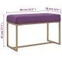Banco 80 cm terciopelo morado de , Bancos para recibidores y almacenamiento - Ref: Foro24-247557, Precio: 92,95 €, Descuento: %