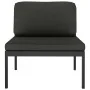 Sofá modular central con cojines aluminio antracita de , Sofás modulares de exterior - Ref: Foro24-49240, Precio: 176,06 €, D...