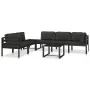 Sofá modular central con cojines aluminio antracita de , Sofás modulares de exterior - Ref: Foro24-49240, Precio: 176,06 €, D...