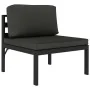 Set muebles de jardín 6 pzas y cojines aluminio gris antracita by , Garden sets - Ref: Foro24-49235, Price: 1,00 €, Discount: %