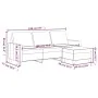 Sofá de 3 plazas con taburete cuero sintético negro 180 cm von , Sofas - Ref: Foro24-3201024, Preis: 294,64 €, Rabatt: %