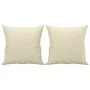 Sofá de 2 plazas con cojines cuero sintético color crema 120 cm de , Sofás - Ref: Foro24-3200862, Precio: 237,11 €, Descuento: %