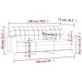 Sofá de 3 plazas con cojines tela marrón 180 cm de , Sofás - Ref: Foro24-3200793, Precio: 275,71 €, Descuento: %