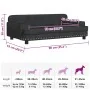 Cama para perros de terciopelo negro 90x53x30 cm de , Camas para perros - Ref: Foro24-171872, Precio: 112,03 €, Descuento: %