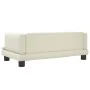 Cama para perros de cuero sintético crema 80x45x30 cm de , Camas para perros - Ref: Foro24-171902, Precio: 69,45 €, Descuento: %