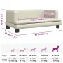 Cama para perros de cuero sintético crema 80x45x30 cm de , Camas para perros - Ref: Foro24-171902, Precio: 69,45 €, Descuento: %