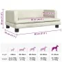 Cama para perros de terciopelo crema 80x45x30 cm de , Camas para perros - Ref: Foro24-171900, Precio: 68,23 €, Descuento: %
