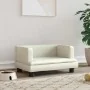 Cama para perros de cuero sintético crema 60x40x30 cm de , Camas para perros - Ref: Foro24-171914, Precio: 68,16 €, Descuento: %