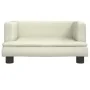 Cama para perros de cuero sintético crema 60x40x30 cm de , Camas para perros - Ref: Foro24-171914, Precio: 68,16 €, Descuento: %