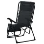 Tumbona plegable de terraza textileno negra de , Tumbonas - Ref: Foro24-47899, Precio: 99,70 €, Descuento: %