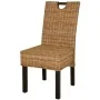 Silla de comedor 4 uds Kubu ratán madera de mango de , Sillas de comedor - Ref: Foro24-274360, Precio: 382,07 €, Descuento: %