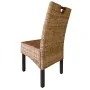 Silla de comedor 4 uds Kubu ratán madera de mango de , Sillas de comedor - Ref: Foro24-274360, Precio: 382,07 €, Descuento: %