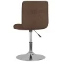 Taburete de cocina giratorio de tela marrón de , Taburetes de cocina - Ref: Foro24-334202, Precio: 79,09 €, Descuento: %