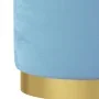 Taburete con almacenaje redondo terciopelo azul claro de , Taburetes y sillas plegables - Ref: Foro24-340291, Precio: 49,44 €...