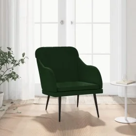 Sillón de terciopelo verde oscuro 63x76x80 cm de , Sillones - Ref: Foro24-351456, Precio: 90,17 €, Descuento: %