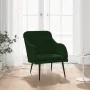 Sillón de terciopelo verde oscuro 63x76x80 cm de , Sillones - Ref: Foro24-351456, Precio: 90,17 €, Descuento: %