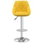 Taburete de bar de terciopelo amarillo mostaza de , Taburetes de cocina - Ref: Foro24-335301, Precio: 83,19 €, Descuento: %