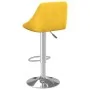 Taburete de bar de terciopelo amarillo mostaza de , Taburetes de cocina - Ref: Foro24-335301, Precio: 83,19 €, Descuento: %