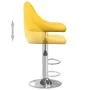 Taburete de bar de terciopelo amarillo mostaza de , Taburetes de cocina - Ref: Foro24-335301, Precio: 83,19 €, Descuento: %