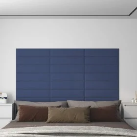 Paneles de pared 12 uds tela azul 60x15 cm 1,08 m² von , Wandverkleidung - Ref: Foro24-343826, Preis: 39,10 €, Rabatt: %