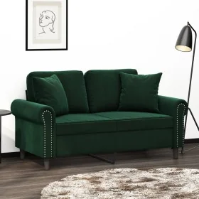 Cojines decorativos 2 uds terciopelo verde oscuro 40x40 cm de , Cojines - Ref: Foro24-349487, Precio: 24,65 €, Descuento: %
