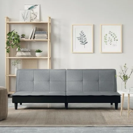 Sofá cama tela gris claro by , Sofas - Ref: Foro24-351913, Price: 252,13 €, Discount: %