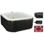 XQ Max Bañera hidromasaje hinchable negro y blanco 145x145x65 cm de , Spas - Ref: Foro24-436183, Precio: 578,28 €, Descuento: %