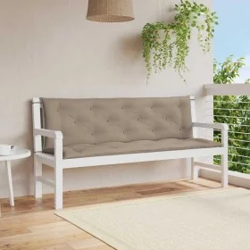 Cojín de banco de jardín tela Oxford taupe 150x(50+50)x7 cm de , Cojines para sillas y sofás - Ref: Foro24-315024, Precio: 44...