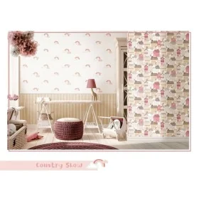 Noordwand Papel pintado Mondo baby Rainbows blanco y rosa de , Papel pintado - Ref: Foro24-444883, Precio: 29,03 €, Descuento: %