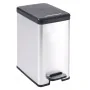 Curver Papelera de pedal estrecha Deco plateada 25 L de , Cubos de la basura y papeleras - Ref: Foro24-443832, Precio: 61,81 ...