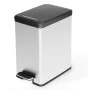 Curver Papelera de pedal estrecha Deco plateada 25 L de , Cubos de la basura y papeleras - Ref: Foro24-443832, Precio: 61,81 ...