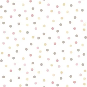 Noordwand Papel pintado Mondo baby Confetti Dots blanco, rosa y marrón de , Papel pintado - Ref: Foro24-444881, Precio: 31,69...