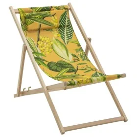 Madison Silla de playa La Grave madera amarillo 55x90x87 cm de , Mobiliario de camping - Ref: Foro24-447179, Precio: 57,40 €,...