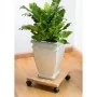 Nature Soporte con ruedas para plantas cuadrado BPC marrón 30x30 cm de , Soportes para macetas - Ref: Foro24-446404, Precio: ...