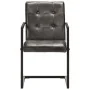 Sillas voladizas comedor 4 uds cuero auténtico gris envejecido de , Sillas de comedor - Ref: Foro24-3059818, Precio: 549,51 €...