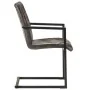 Sillas voladizas comedor 4 uds cuero auténtico gris envejecido de , Sillas de comedor - Ref: Foro24-3059818, Precio: 549,51 €...