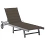 Tumbona de jardín con cojín madera maciza de acacia gris by , Loungers - Ref: Foro24-3061367, Price: 197,46 €, Discount: %