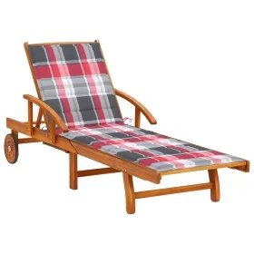 Tumbona de jardín con cojín madera maciza de acacia von , Liegen - Ref: Foro24-3061615, Preis: 238,43 €, Rabatt: %