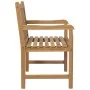 Sillas de jardín 2 uds madera de teca con cojines blanco crema de , Sillas de jardín - Ref: Foro24-3062747, Precio: 300,30 €,...