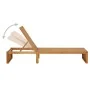 Tumbona con cojín madera maciza de acacia de , Tumbonas - Ref: Foro24-3064150, Precio: 229,38 €, Descuento: %