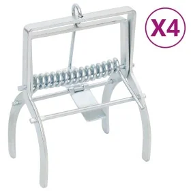 Trampas para topos 4 unidades acero galvanizado plateado de , Trampas para control de plagas - Ref: Foro24-150682, Precio: 22...