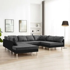 Sofá seccional de cuero sintético negro de , Sofás - Ref: Foro24-287203, Precio: 1,00 €, Descuento: %