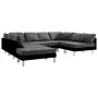 Sofá seccional de cuero sintético negro by , Sofas - Ref: Foro24-287203, Price: 1,00 €, Discount: %