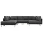 Sofá seccional de cuero sintético negro by , Sofas - Ref: Foro24-287203, Price: 1,00 €, Discount: %